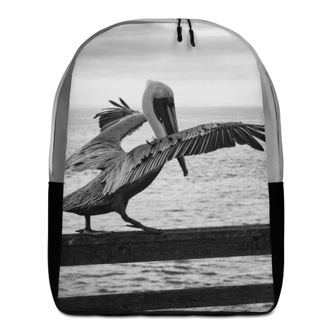 Pelican on a Pier Minimalist Backpack