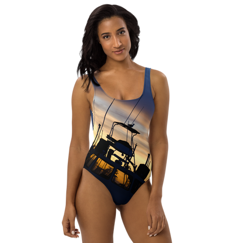 Bird on a Boat One-Piece Swimsuit