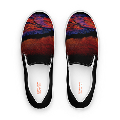 Technicolor Tide Men’s slip-on canvas shoes